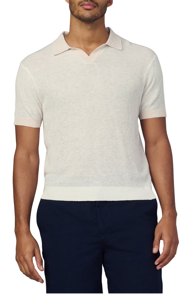 Joe's Club Cotton & Linen Polo, Main, color, Papyrus