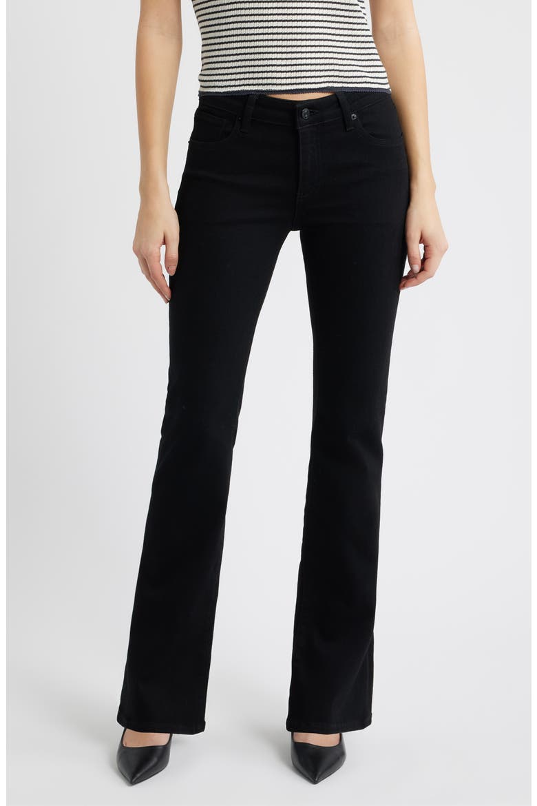 The Rodeo Flare Leg Jeans, Main, color, BLACK