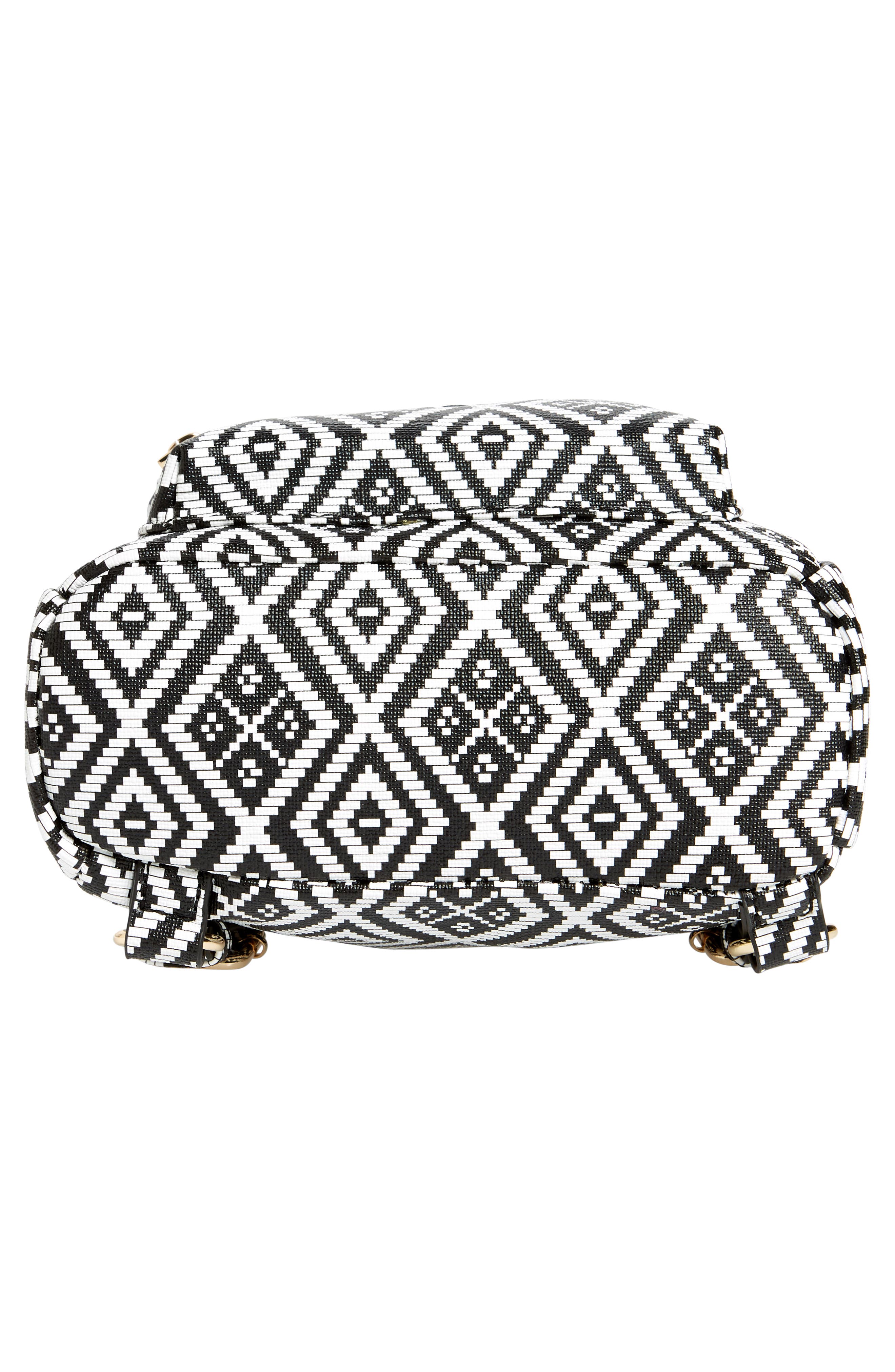 Emperia Weave Pattern Faux Leather Mini Backpack, Alternate, color, 