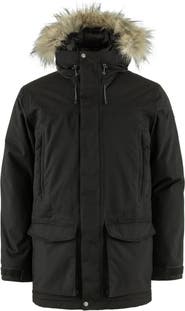 Fjällräven Nuuk Lite Waterproof Parka With Faux Fur Trim