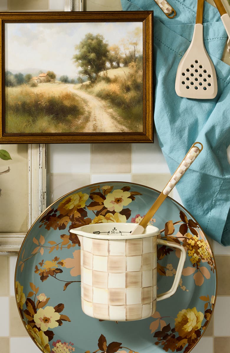 MACKENZIE CHILDS Wild Rose Slate Abundant Bowl, Alternate, color, Blue