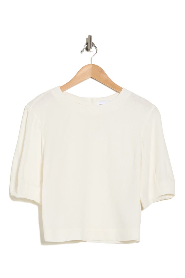 Balloon Sleeve Top, Alternate, color, IVORY