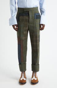 Thom Browne Fit 1 Patchwork Wool Backstrap Trousers