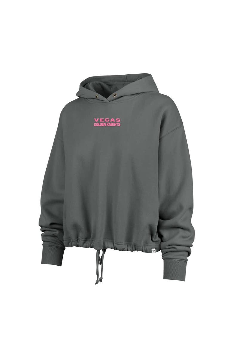 '47 Women's '47 Gray Vegas Golden Knights Bright Side Venice Cropped Pullover Hoodie, Alternate, color, 
