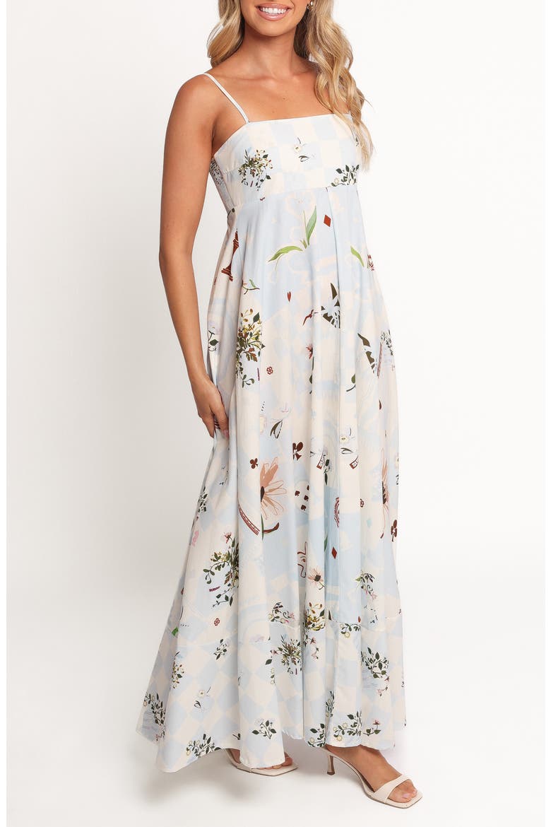 Emmeline Floral Maxi Dress, Alternate, color, BLUE FLORAL