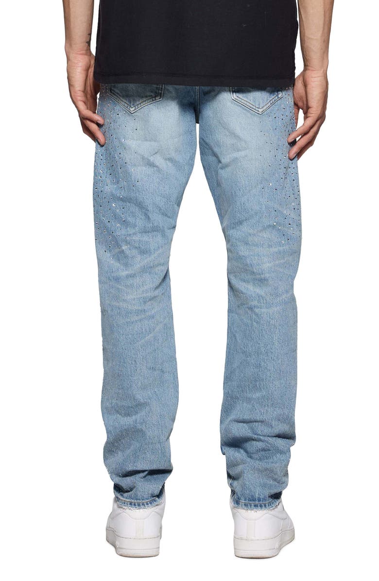 PURPLE BRAND Holloway Rhinestone Ripped Knee Skinny Jeans, Alternate, color, 