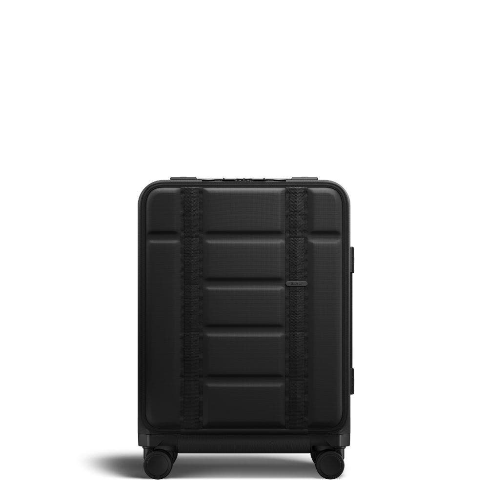 D_b_ Ramverk Pro Hardside 21 Inch Carry On Luggage Spinner with Buckle Closure and Zipper Front Access Pocket, Alternate, color, Black Out