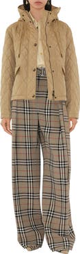 Burberry Cropped Quilted Nylon Hooded Jacket