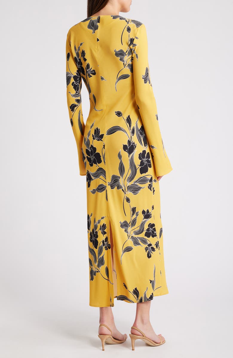 Favorite Daughter The Truly Madly Floral Print Long Sleeve Maxi Dress, Alternate, color, Buttercup Fleur