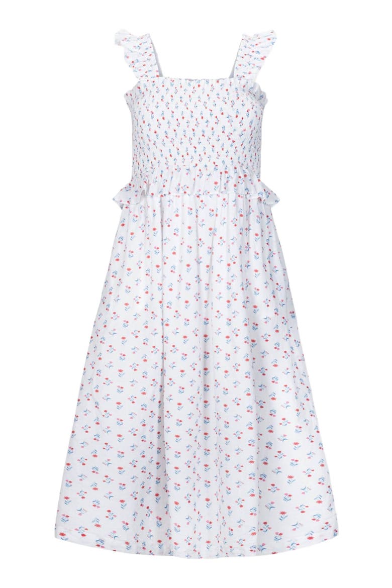 Women's Organic Smocked Sundress, Alternate, color, Paris Floral