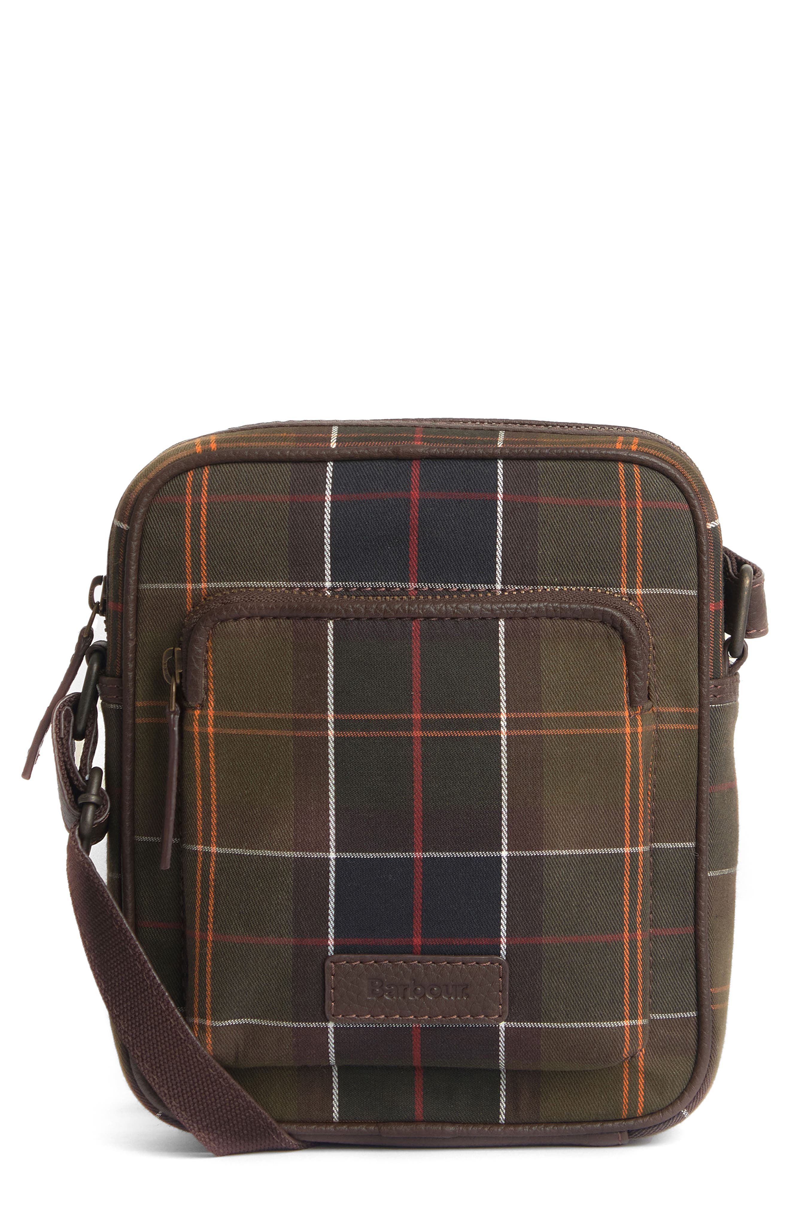Barbour Tartan Crossbody Bag, Main, color, 