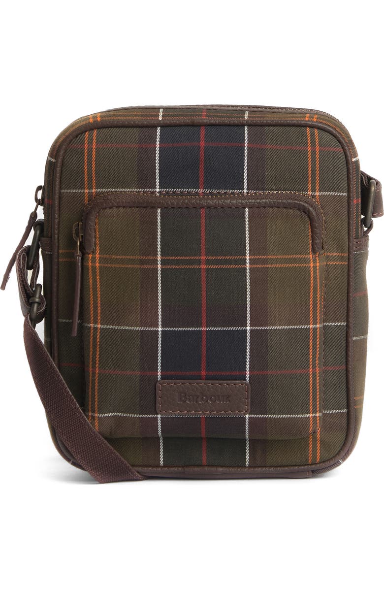 Barbour Tartan Crossbody Bag, Main, color,