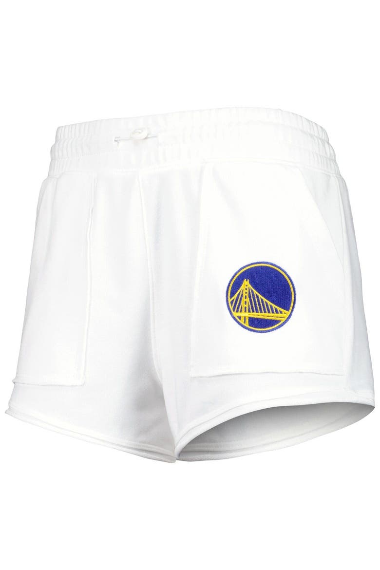 Women's Concepts Sport  White Golden State Warriors Sunray Shorts, Alternate, color, White