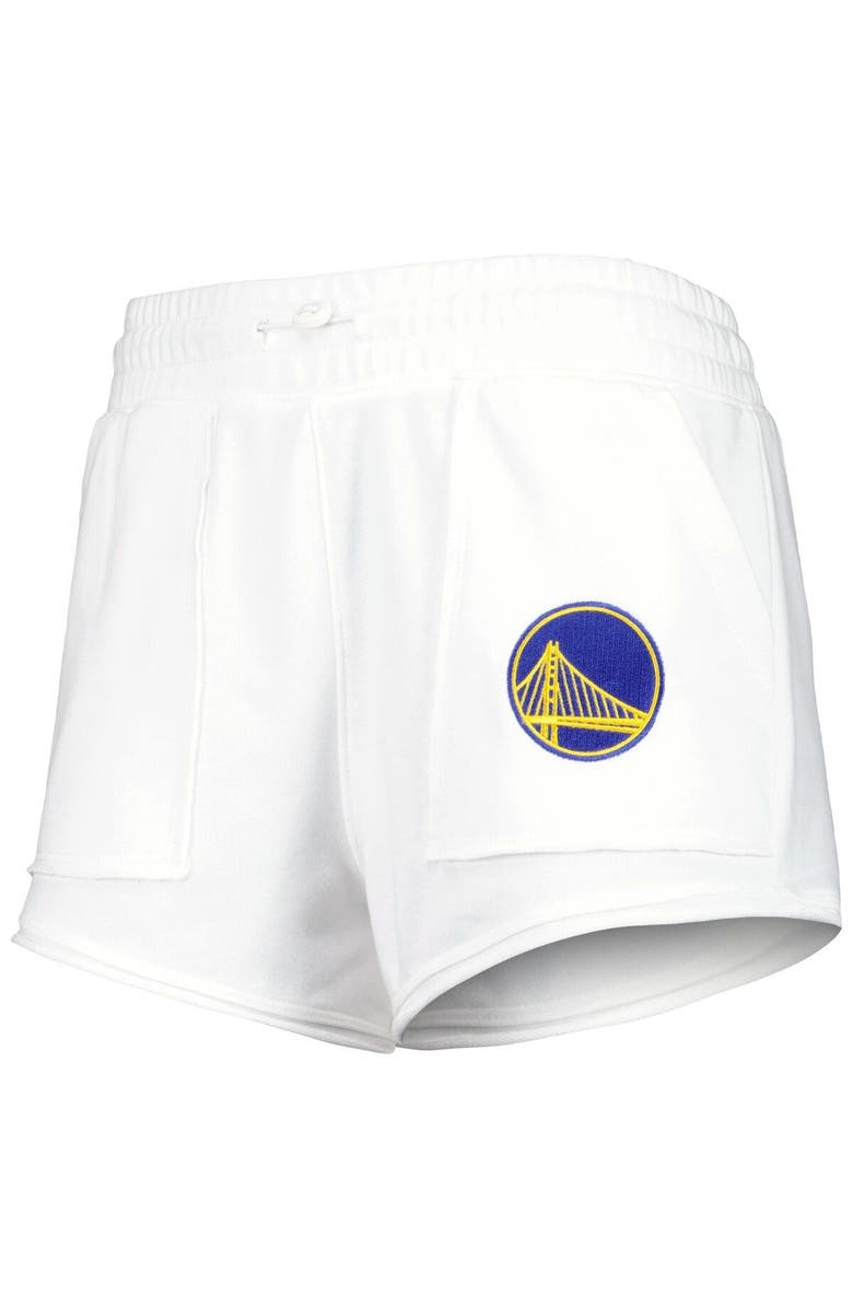 CONCEPTS SPORT Women's Concepts Sport  White Golden State Warriors Sunray Shorts, Alternate, color, White