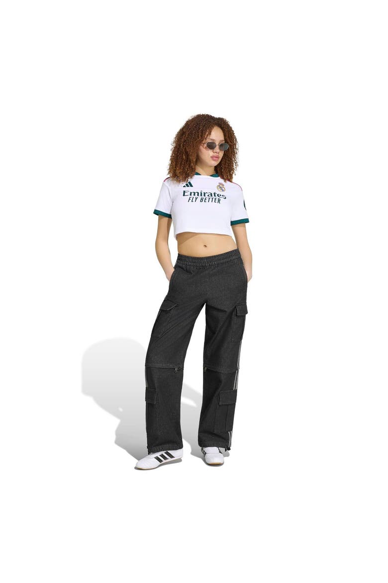 Women's adidas White Real Madrid 2026/27 Home Cropped Replica Jersey, Alternate, color, White