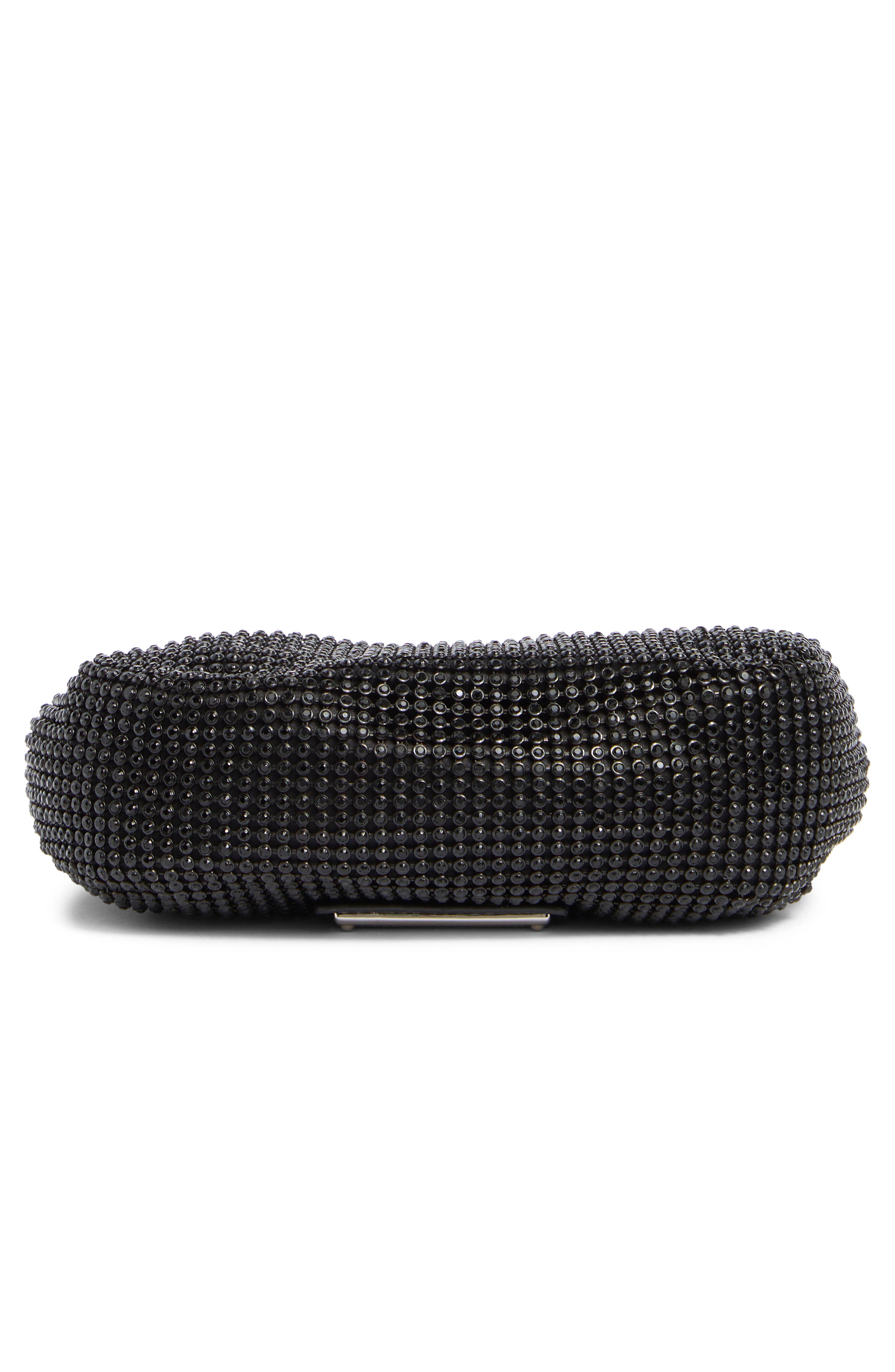 Madden Girl Rhinestone Mesh Mini Crossbody Bag, Alternate, color, 