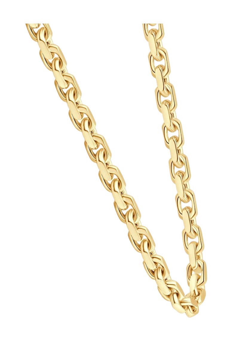 Bliss Diamond 14k Gold Women's 24" Chain Necklace 42 Grams 8.5mm Thick, Alternate, color, 14K Yellow Gold