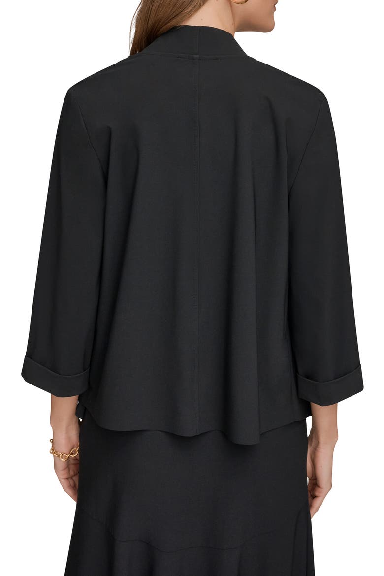 Open Front Jacket, Alternate, color, BLACK