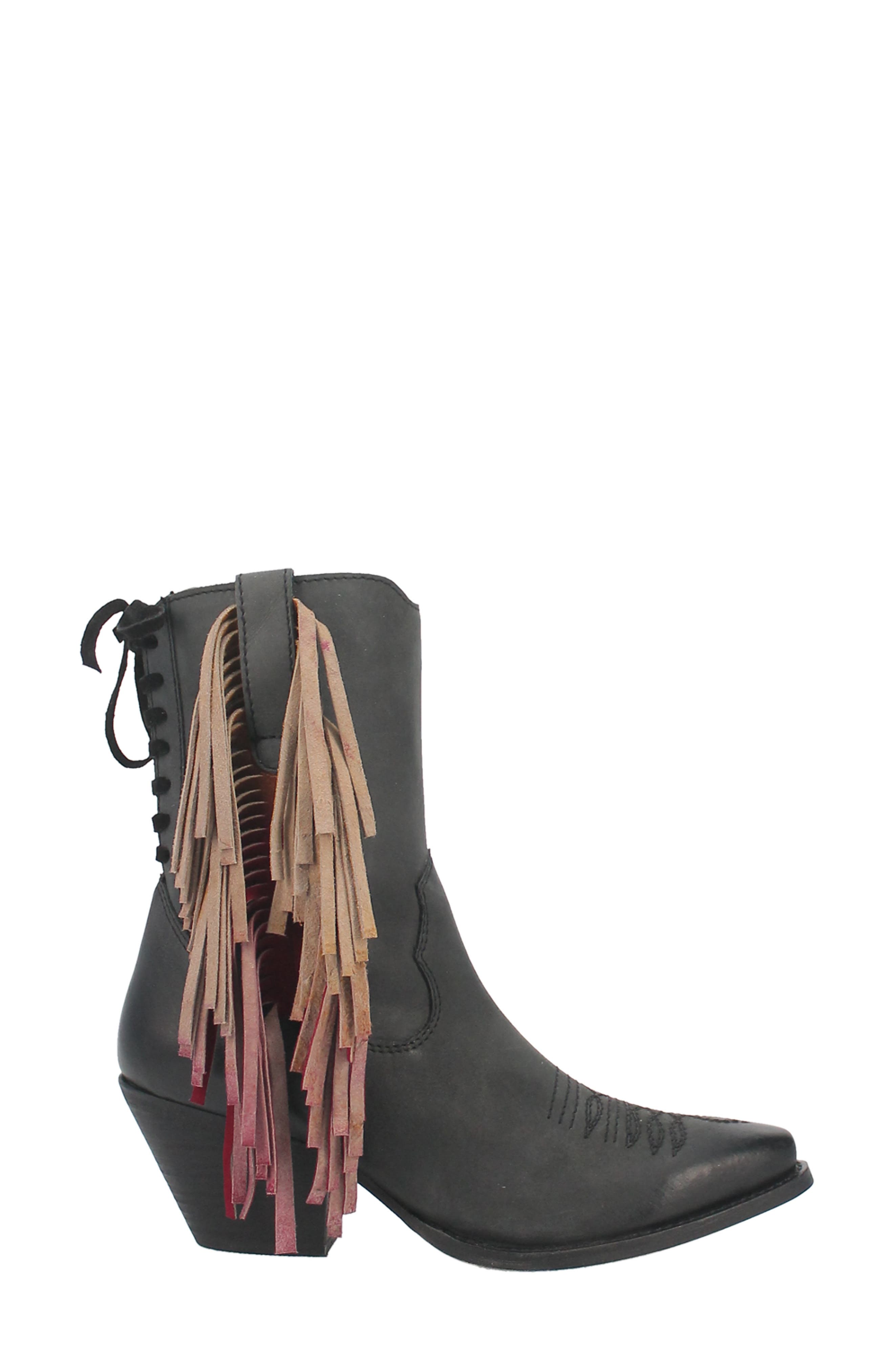 Dingo Fringe Benefits Western Boot, Alternate, color, 