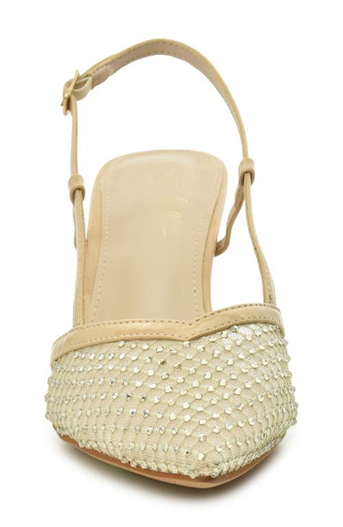 NICOLE MILLER NICOLE MILLER RHINESTONE MESH SLINGBACK PUMP