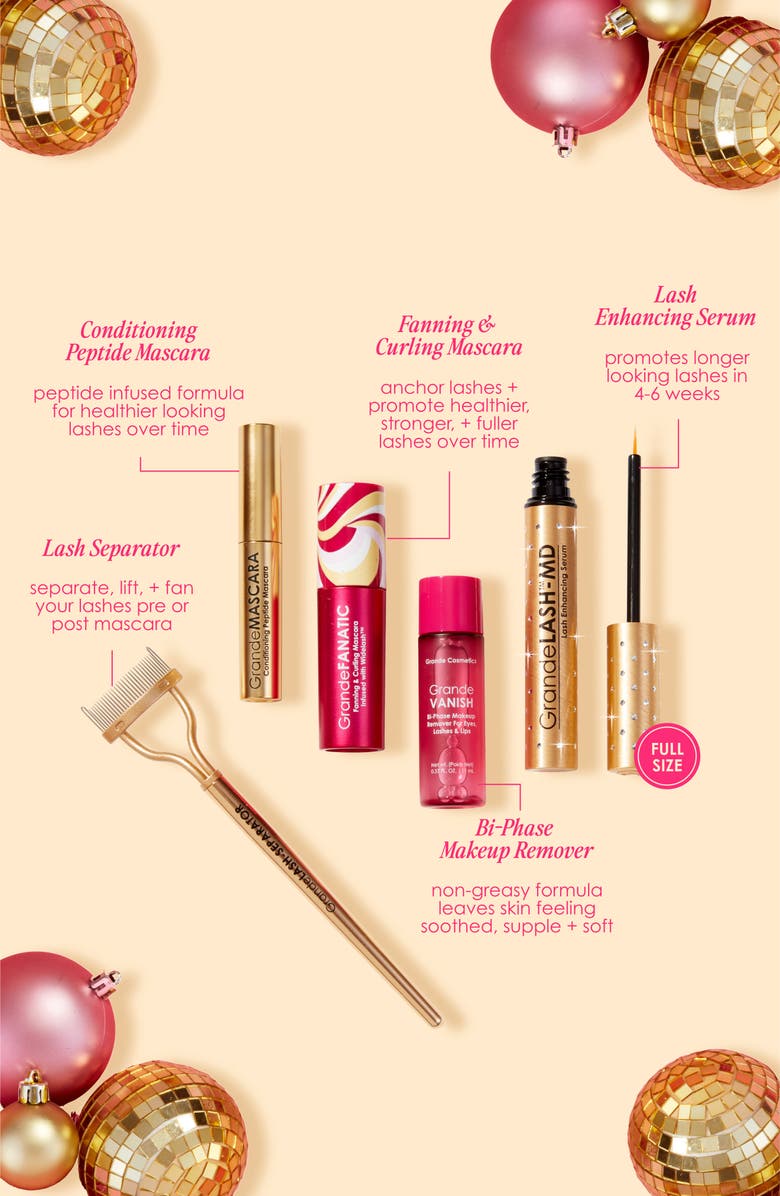 Grande Cosmetics Lash Vibes Set $117 Value, Alternate, color, 