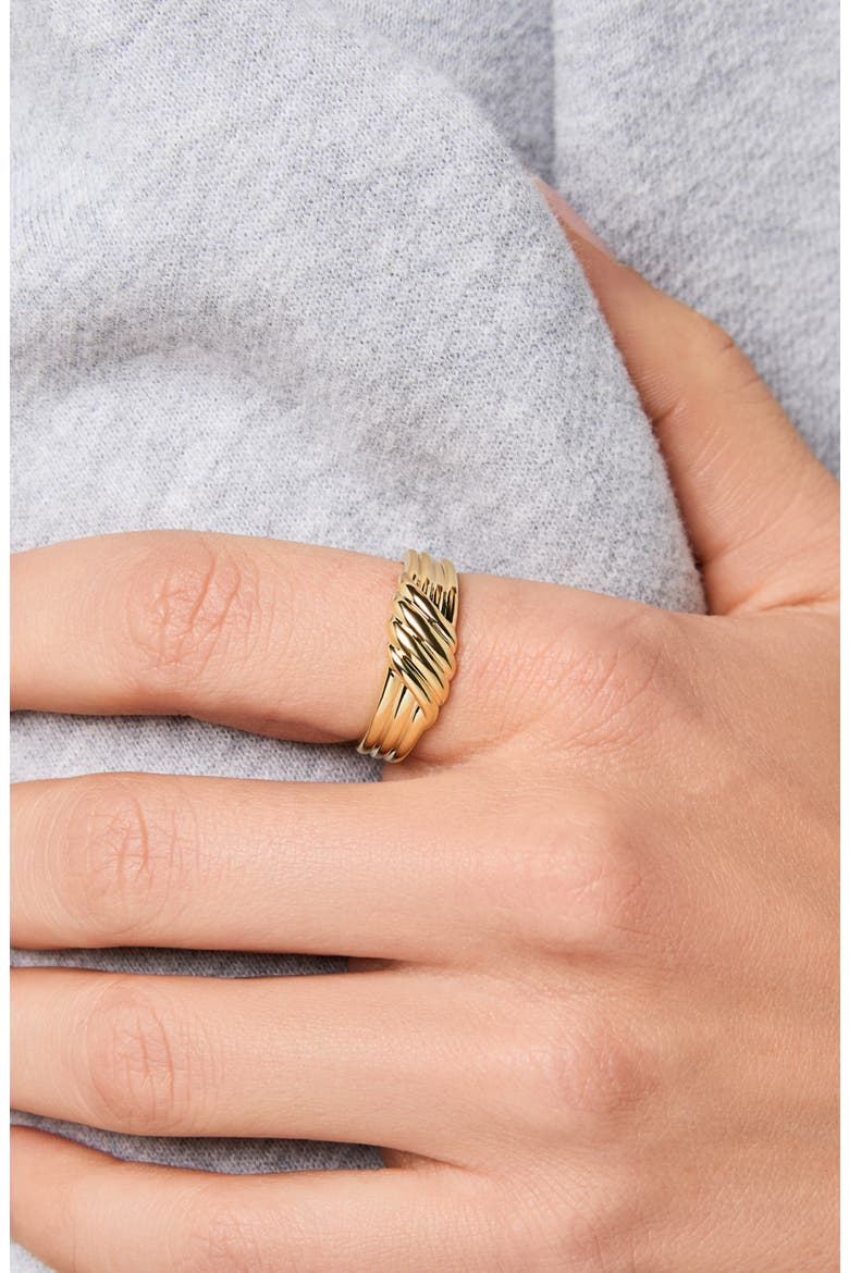Gold Band Ring - Lydia, Alternate, color, Gold