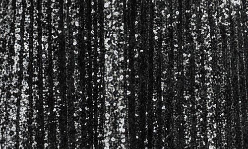 Lush Pleated Sequin Minidress In Silver