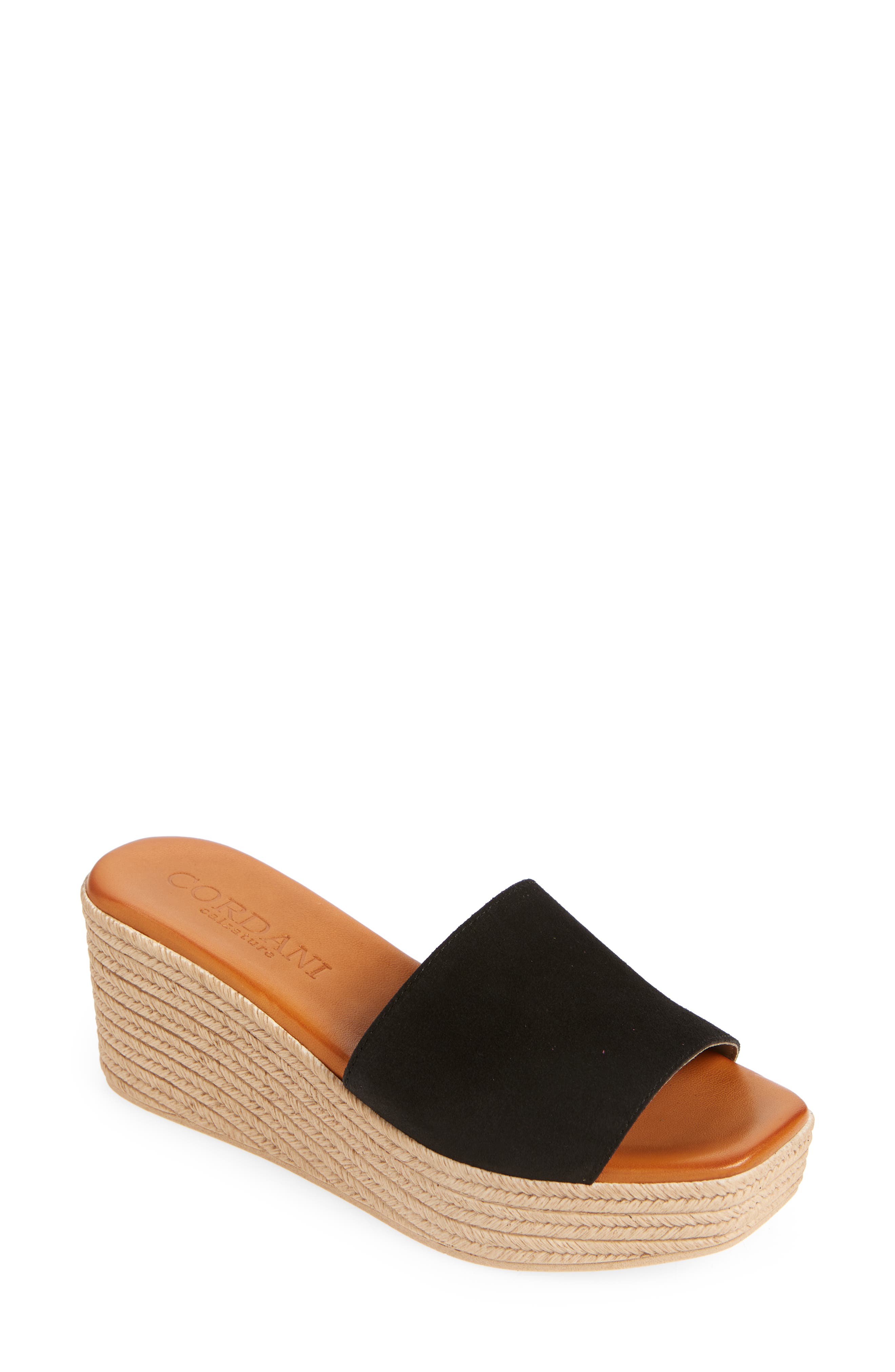 Cordani Bibi Espadrille Wedge Slide Sandal, Main, color, 