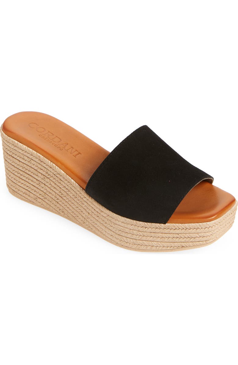 Cordani Bibi Espadrille Wedge Slide Sandal, Main, color,