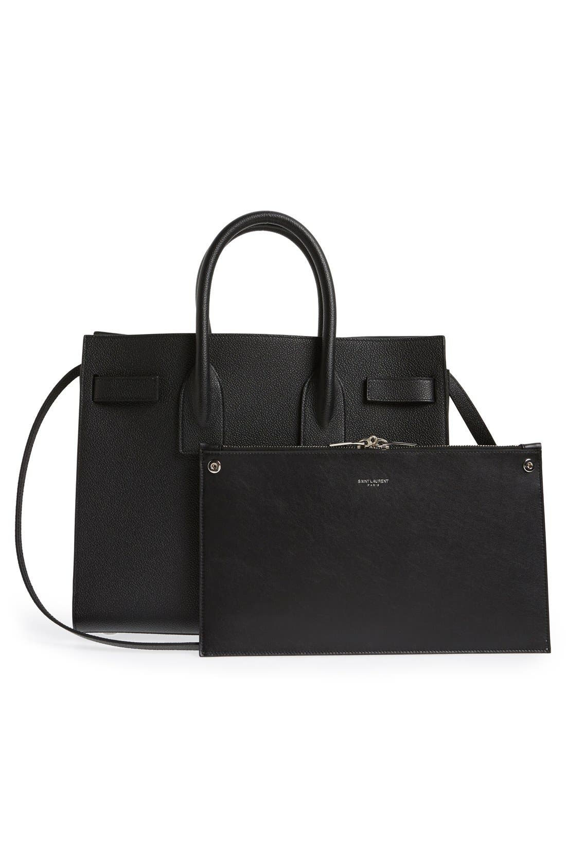Saint Laurent 'Small Sac de Jour' Leather Tote, Alternate, color, 
