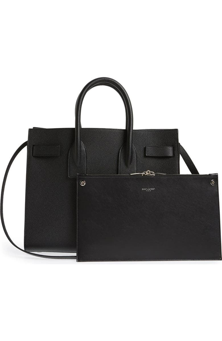 Saint Laurent 'Small Sac de Jour' Leather Tote, Alternate, color,
