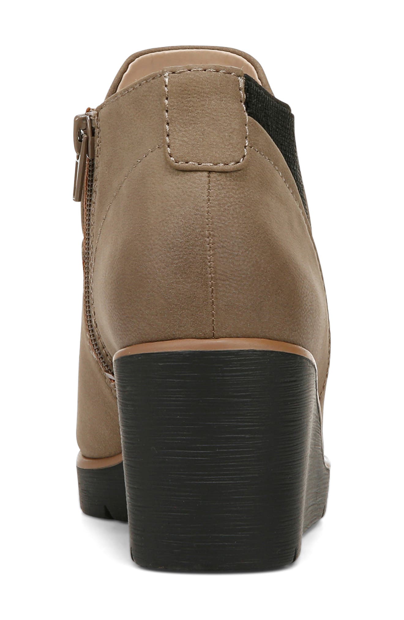 SOUL NATURALIZER Affirm Wedge Bootie, Alternate, color, Taupe Faux Leather