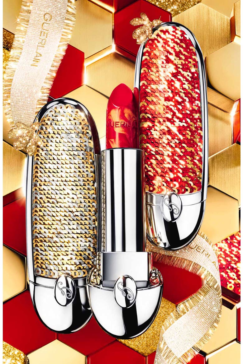 Rouge G Double Mirror Lipstick Case (Limited Edition), Alternate, color, GOLD