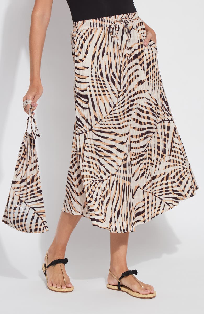 Lysse Packable Pleated Midi Skirt, Alternate, color, 