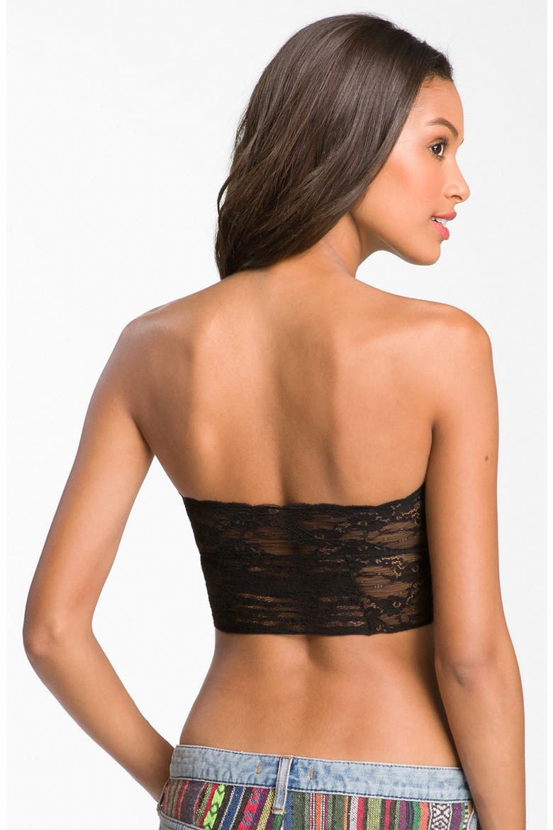 Galloon Lace Bandeau, Alternate, color, DNU BLACK