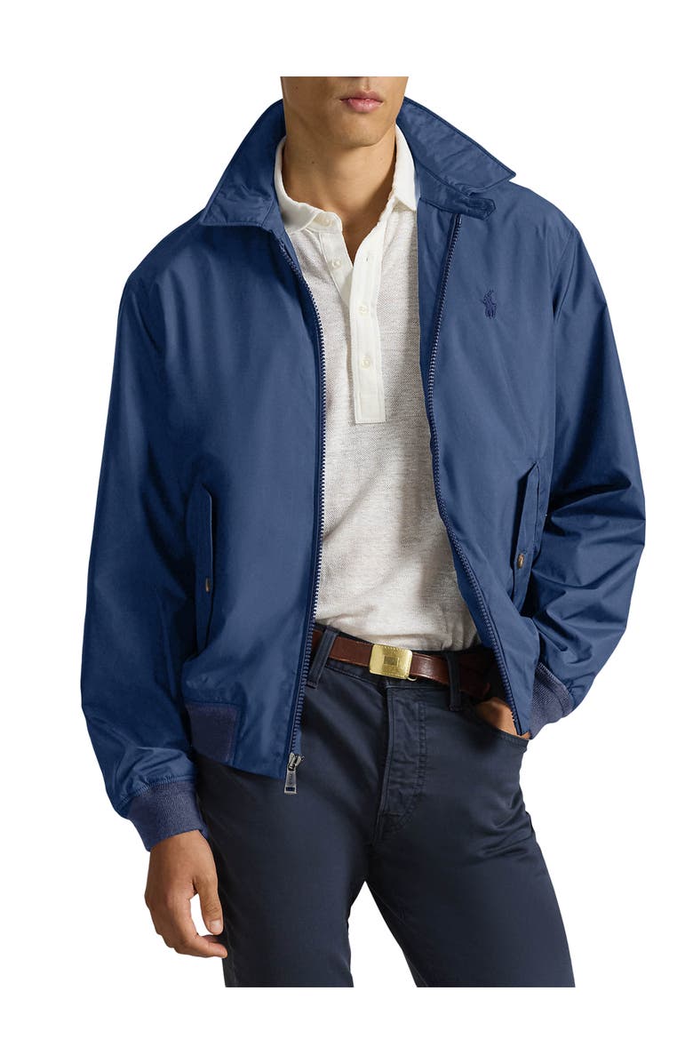 Polo Ralph Lauren Big & Tall Packable Classon Windbreaker Jacket, Main, color, Night Navy