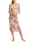 Floral Layered Mesh Slipdress