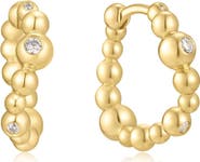ANIA HAIE Beaded Huggie Hoop Earrings