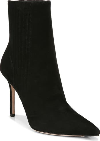 ショートブーツ・ブーティ Lisa Ankle Boots in Black Leather Veronica Beard Lisa 95mm Bootie (Women) | Nordstrom