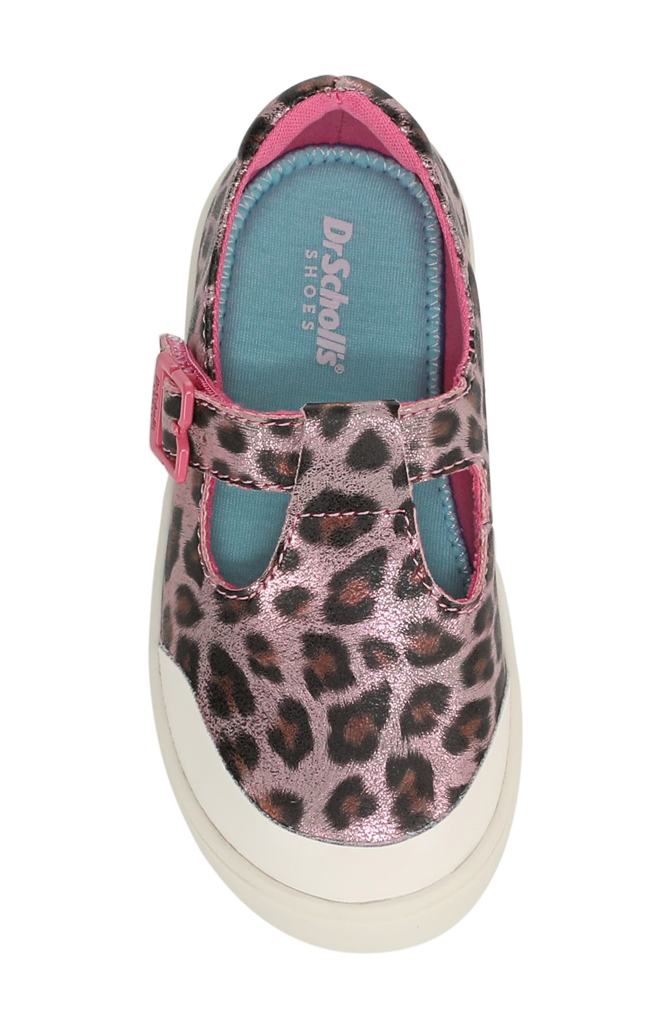 Dr. Scholl's Kids' Madison Mary Jane Sneaker, Alternate, color, Leopard/ Pink