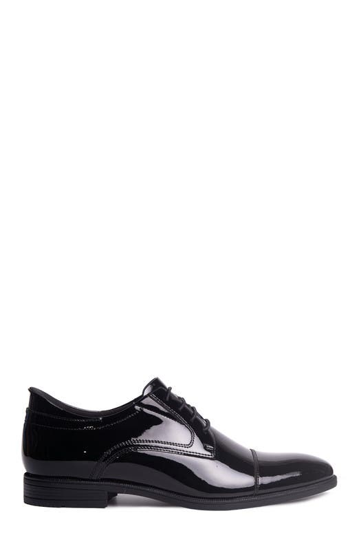 Baker Street Hands Free Technology Leather Cap Toe Dress Oxford, Alternate, color, Black Patent Leather