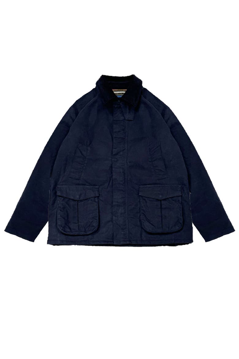 Bristol Waxed Canvas Jacket, Main, color, NAVY BLUE