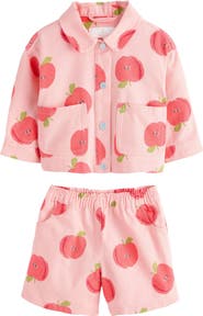 NEXT Kids' Apple Graphic Jacket & Shorts Set