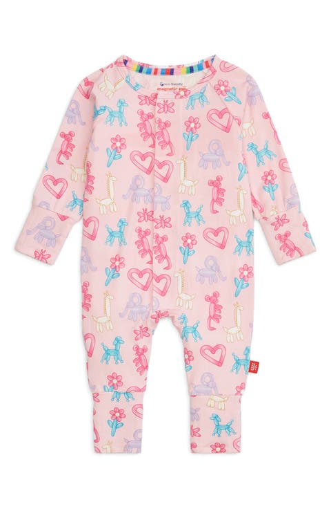 Party Animals Glow in the Dark Magnetic Convertible Romper (Baby)