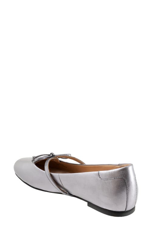 Trotters Carissa Ballet Flat In Pewter