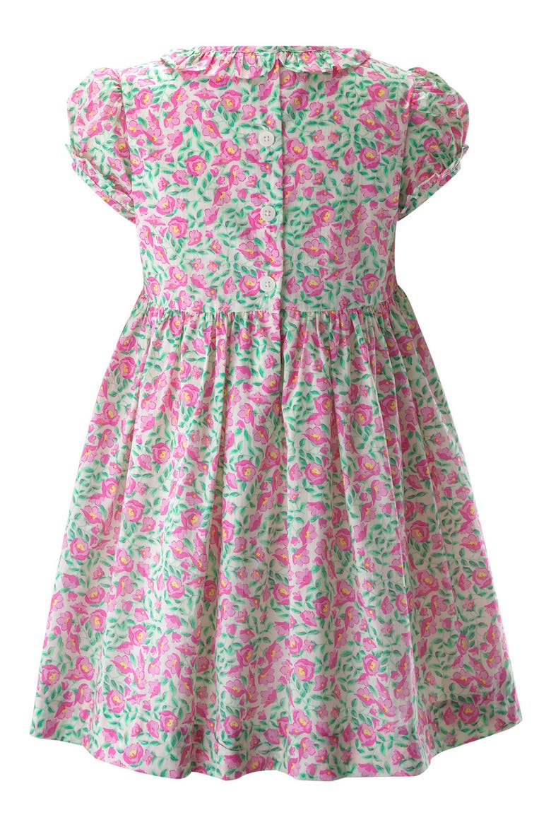 Kids' Floral Smocked Dress, Alternate, color, PINK