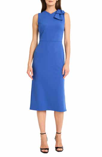Maggy London Bow Sleeveless Midi Dress