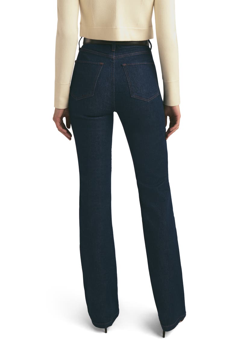 The Valentina Super High Waist Mini Bootcut Jeans, Alternate, color, PEPPER