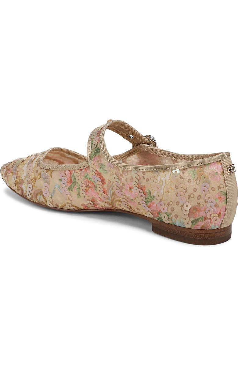 Sam Edelman Michaela Sequin Flat, Alternate, color, Ecru Multi