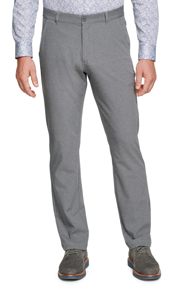 XC4 Flat Front Straight Leg Performance Pants, Main, color, GREY